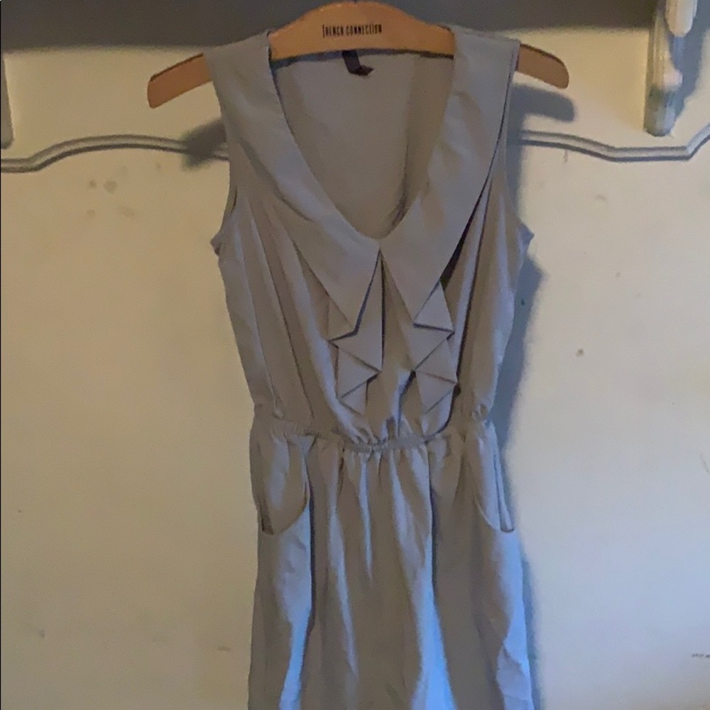 Ruffle neck dress